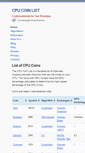 Mobile Screenshot of cpucoinlist.com